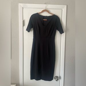 Unique Neckline White  House Black Market Dress 4